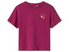 Name It top boysenberry  med glimmerhjerter